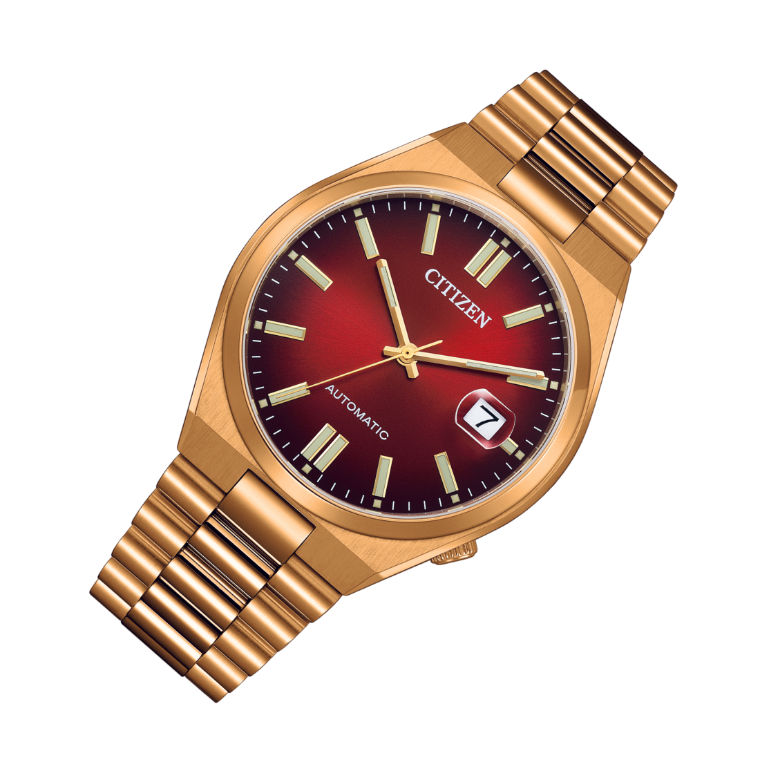 Citizen Automatic Tsuyosa NJ0153-82X Red Dial Casual Mens Watch - Skywatches