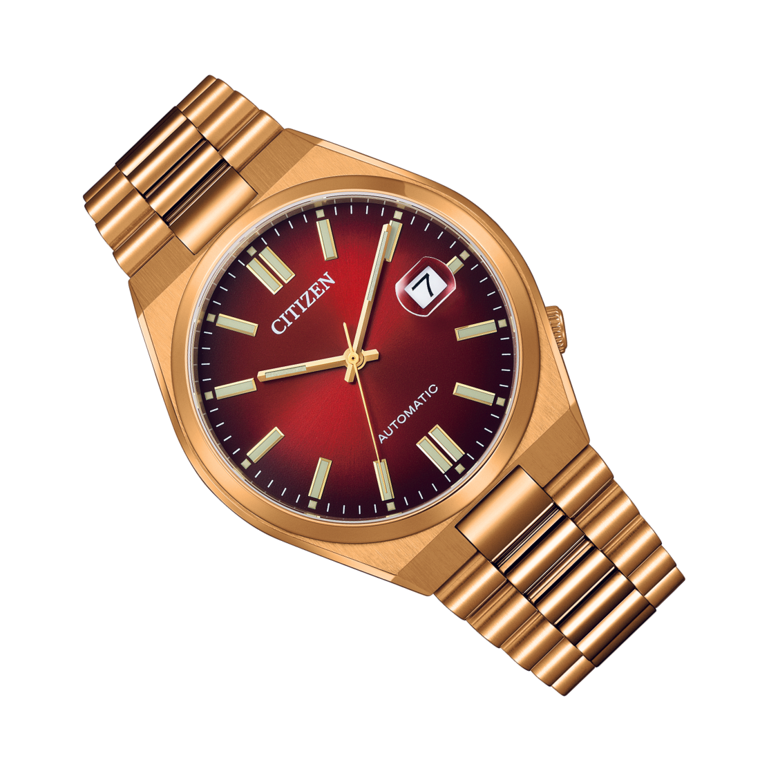 Citizen Automatic Tsuyosa NJ0153-82X Red Dial Casual Mens Watch - Skywatches