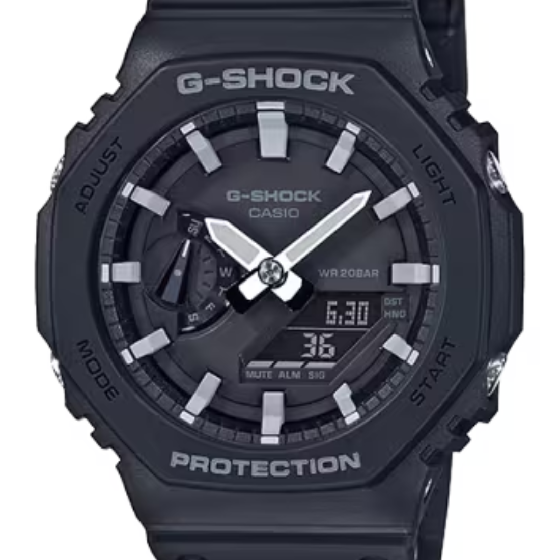 Casio G-shock GA-2100-1A GA2100-1A GA-2100-1 Carbon Core Digital Analog Watch - Skywatches