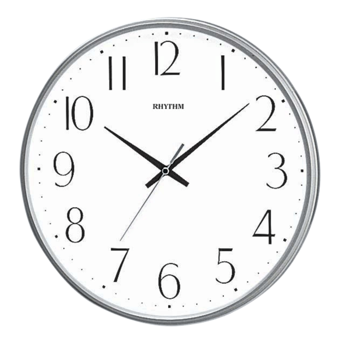 Rhythm CMG817NR19 Value Added Silent Silky Move Wall Clock (Singapore Only)