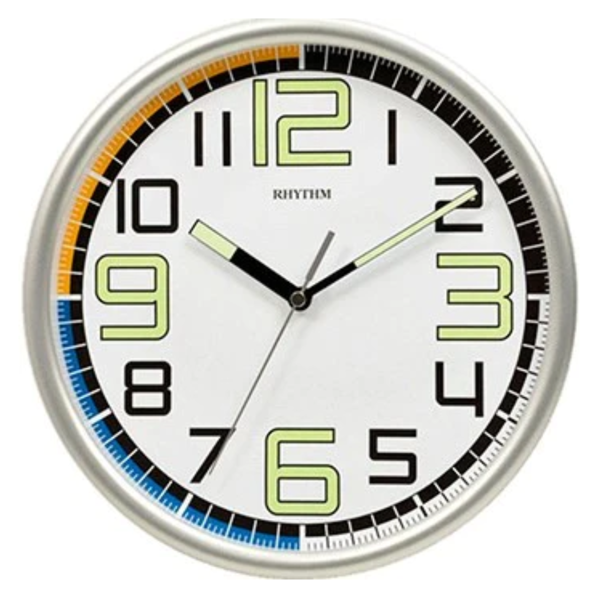 Rhythm CMG596NR19 Value Added Silent Silky Move Wall Clock (Singapore Only)