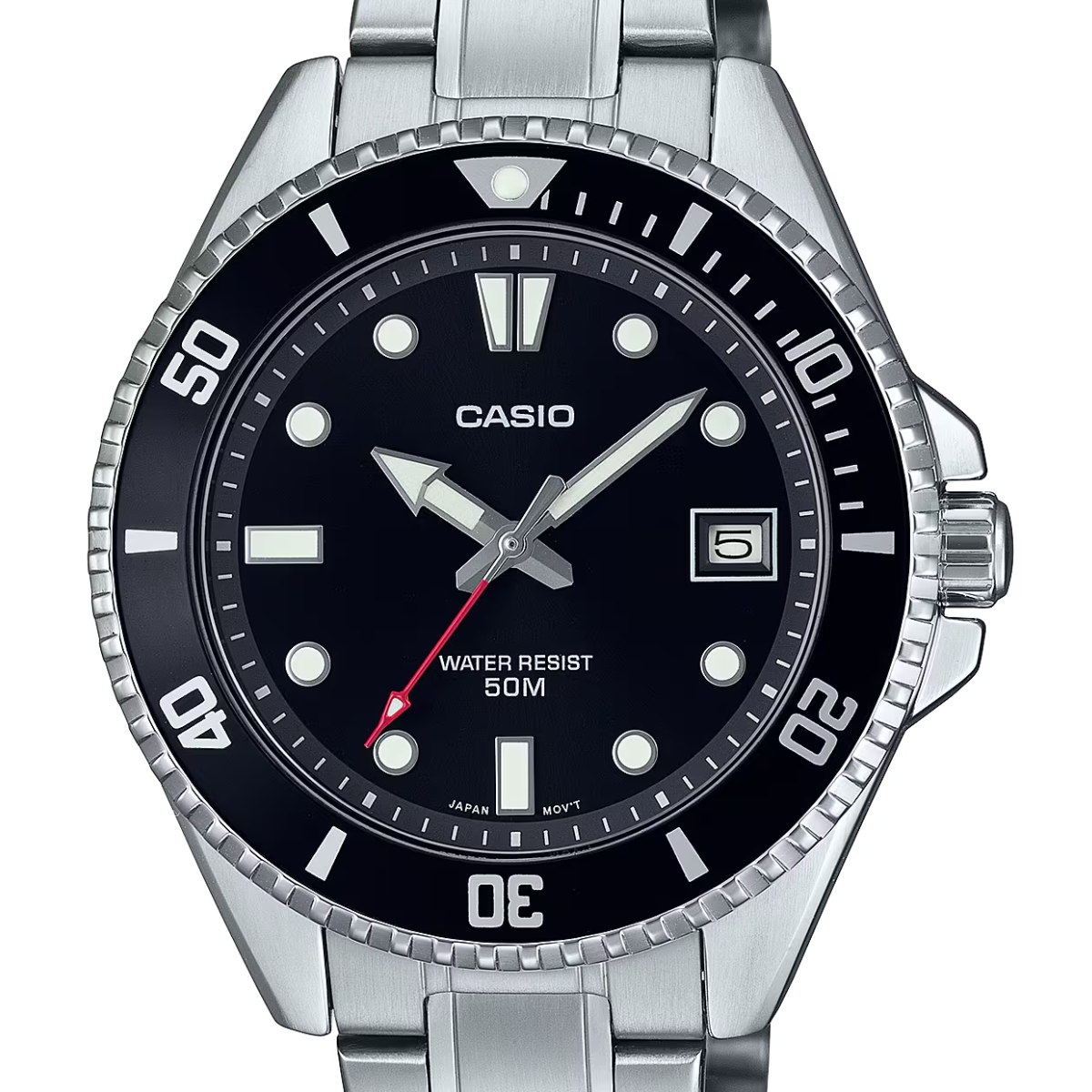 Casio MDV-10D-1A1 MDV-10D-1A1V Quartz Standard Black Dial Sports Watch - Skywatches