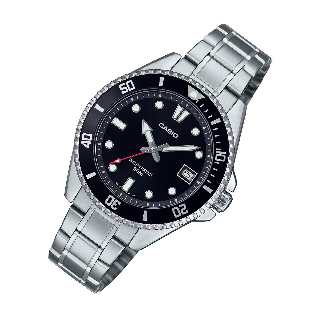 Casio MDV-10D-1A1 MDV-10D-1A1V Quartz Standard Black Dial Sports Watch - Skywatches