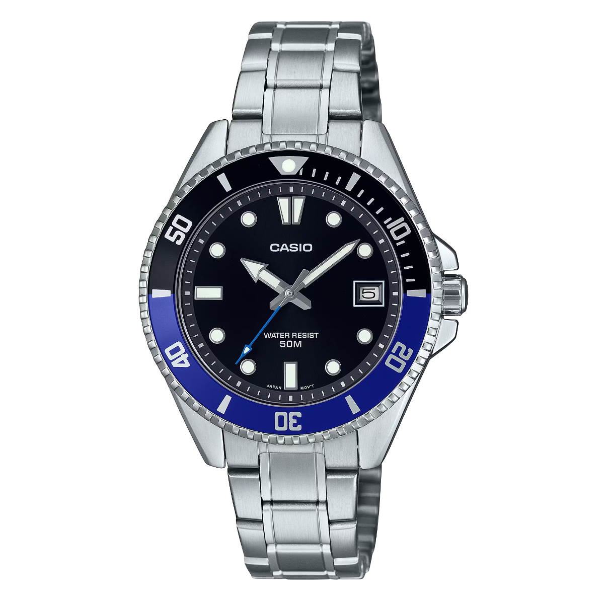 Casio MDV-10D-1A2 MDV-10D-1A2V Standard Quartz Black Dial Sports Watch - Skywatches