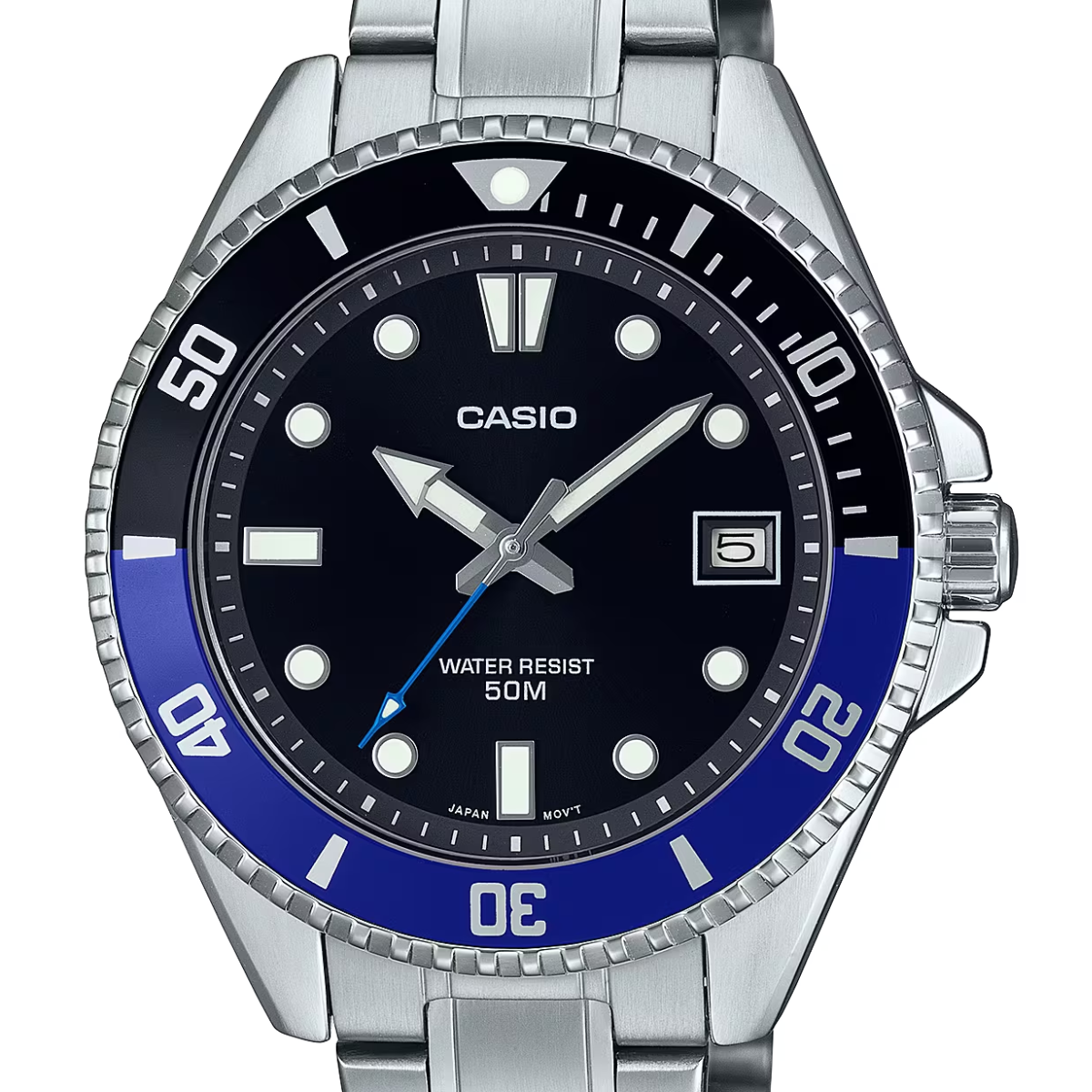 Casio MDV-10D-1A2 MDV-10D-1A2V Standard Quartz Black Dial Sports Watch - Skywatches