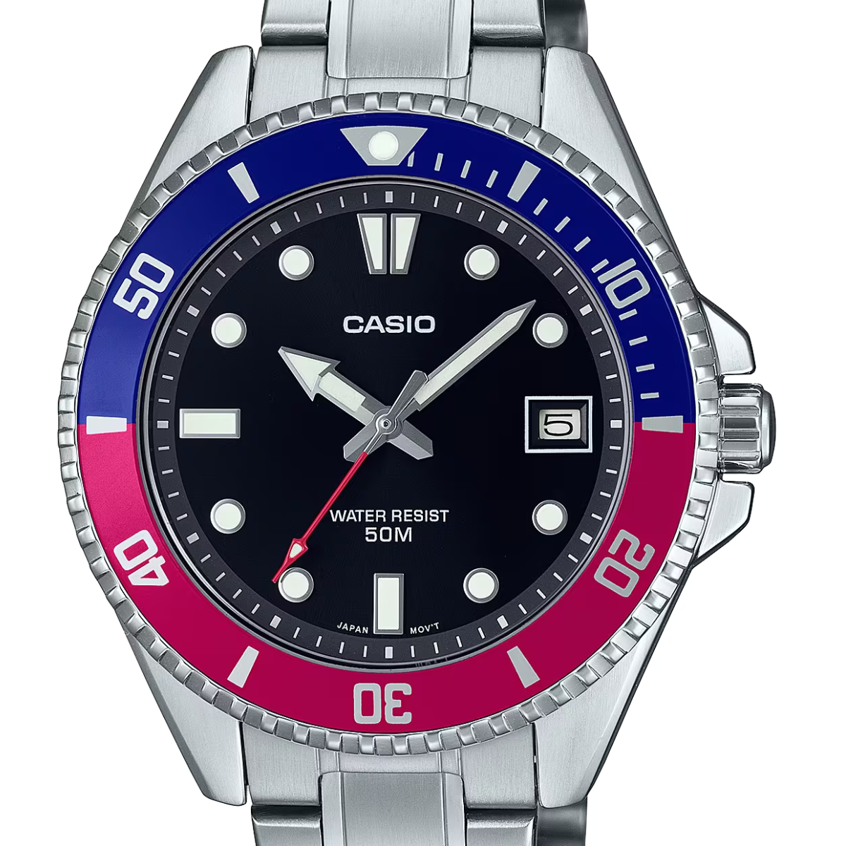 Casio MDV-10D-1A3 MDV-10D-1A3V Standard Quartz Black Dial Sports Watch - Skywatches