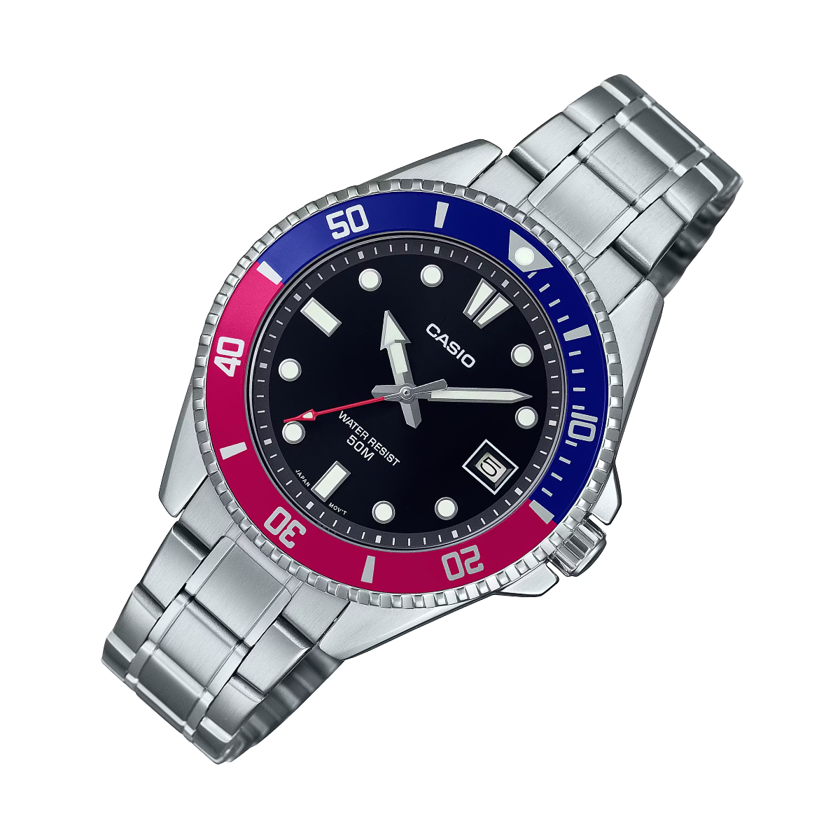 Casio MDV-10D-1A3 MDV-10D-1A3V Standard Quartz Black Dial Sports Watch - Skywatches