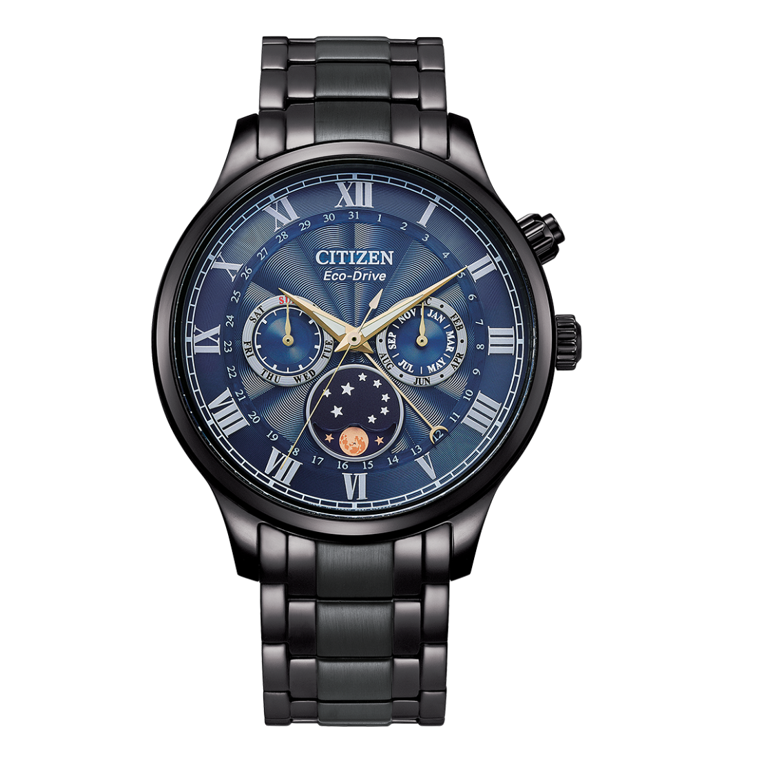 Citizen Eco-Drive AP1055-87L Blue Moon Phase Made in Japan Watch (PRE-ORDER) - Skywatches