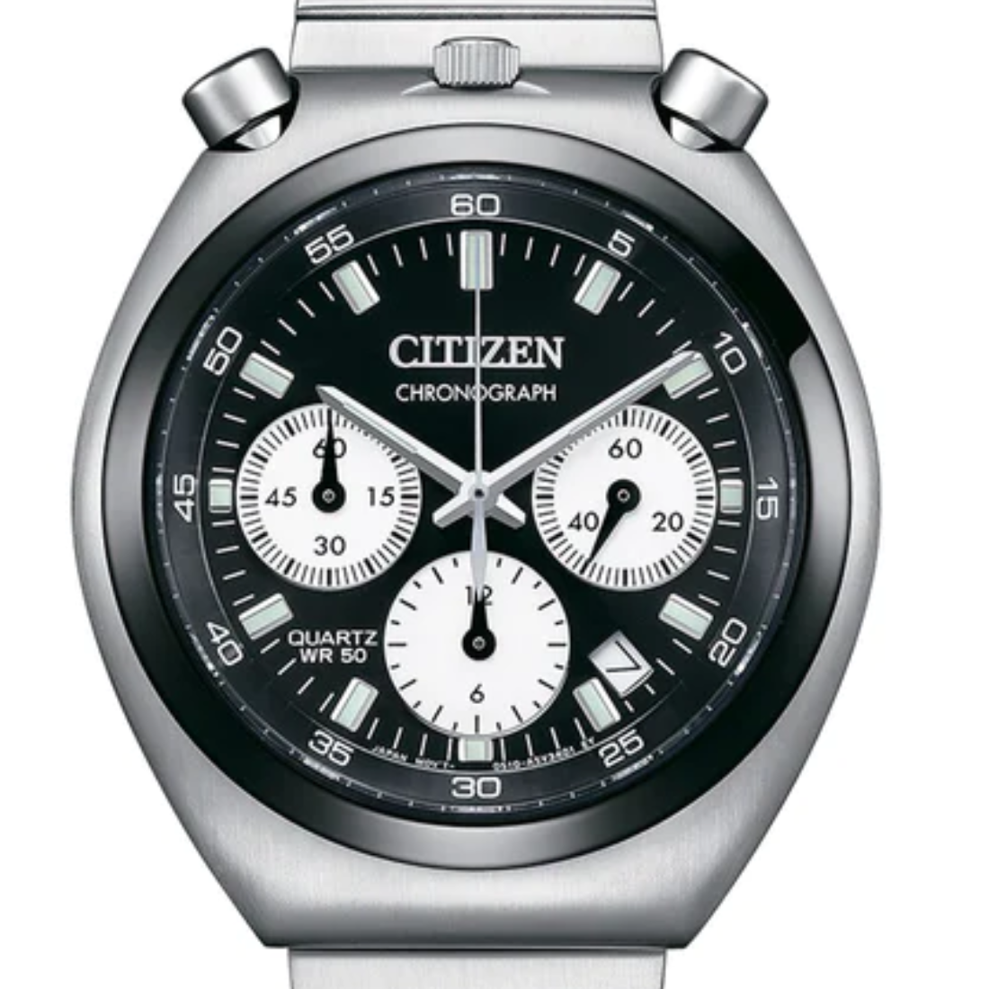 Citizen AN3660-81E Quartz Bullhead Record label Tsuno Chrono Black Dial Watch (PRE-ORDER) - Skywatches