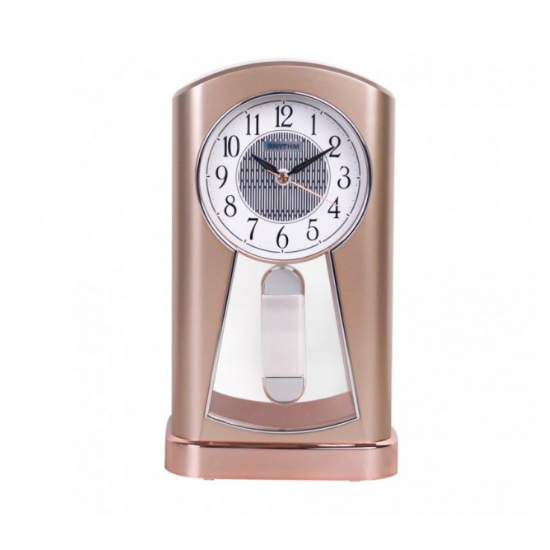 Rhythm 4RP794WR13 Quartz Pink Analog Table Clock (Singapore Only)
