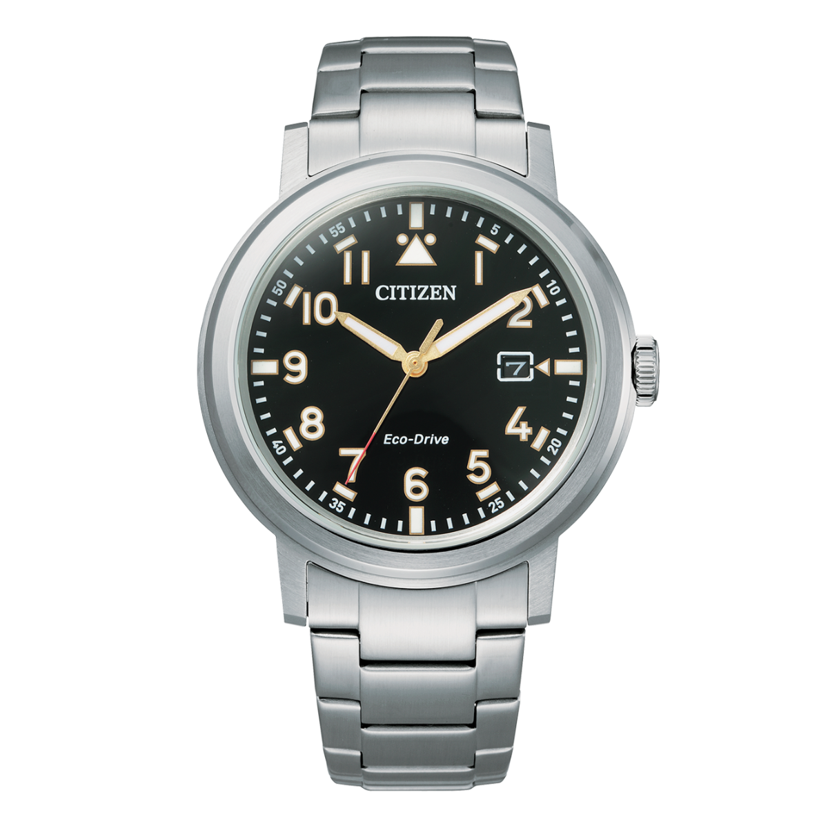 Citizen Eco-Drive AW1620-81 AW1620-81E Black Dial Mens Watch - Skywatches