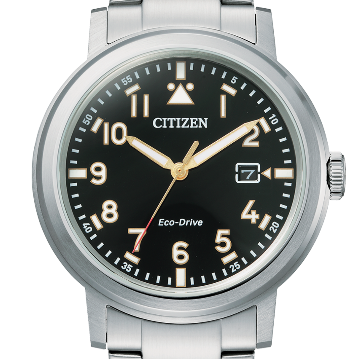 Citizen Eco-Drive AW1620-81 AW1620-81E Black Dial Mens Watch - Skywatches