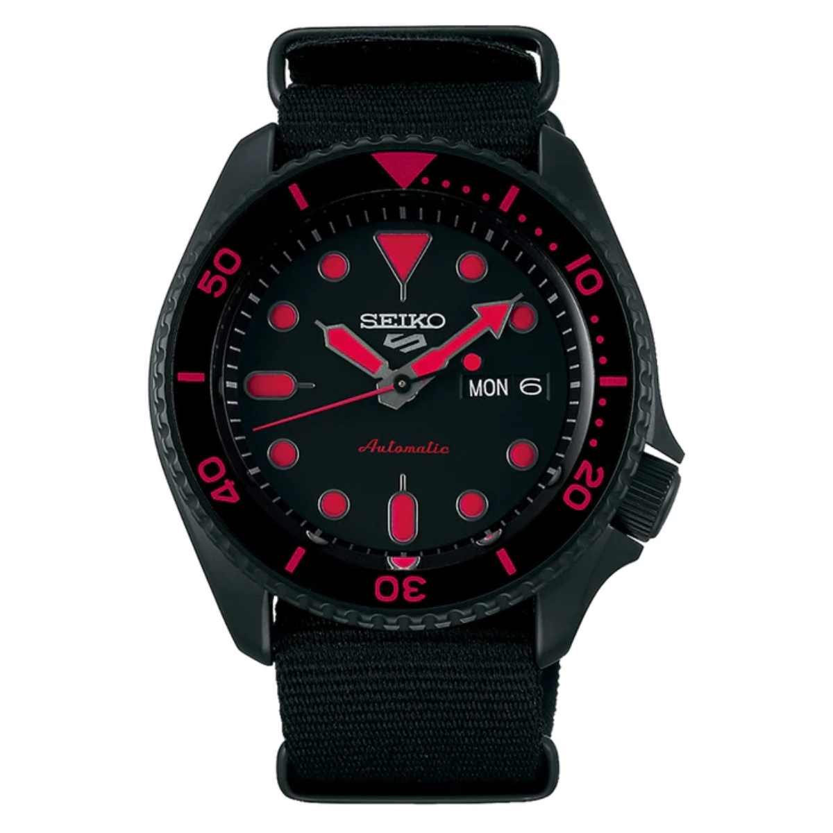 Seiko 5 Sports SKX Street Style SRPD83K1 SRPD83 SRPD83K Black Dial Watch