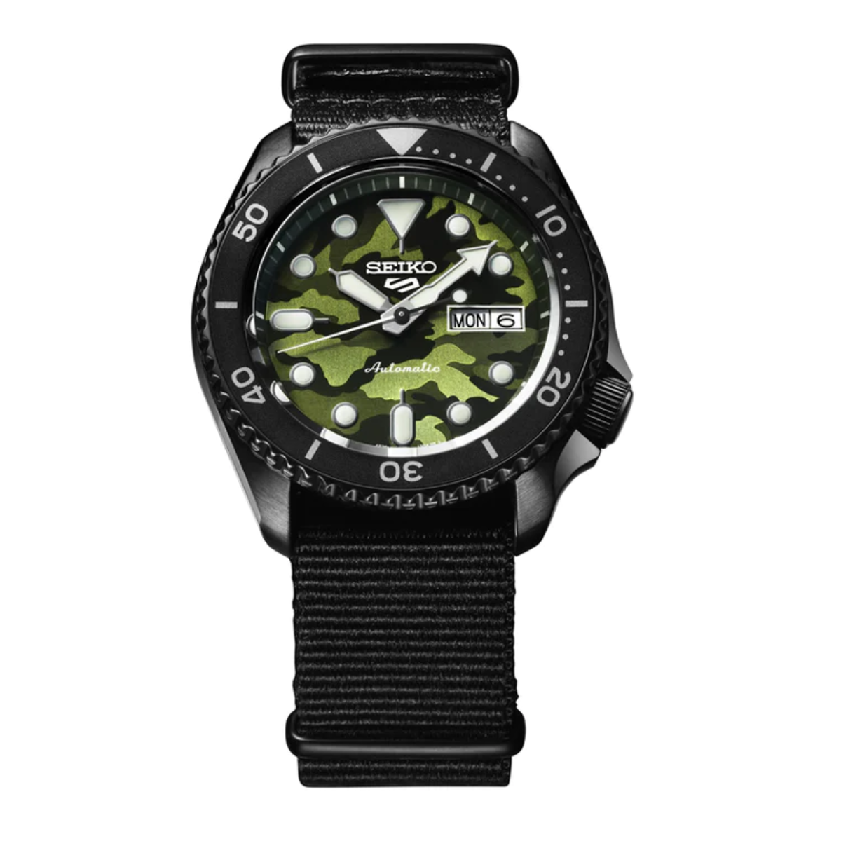 Seiko 5 Sports Automatic SRPJ37K1 SRPJ37 SRPJ37K Camouflage Street Style Watch - Skywatches