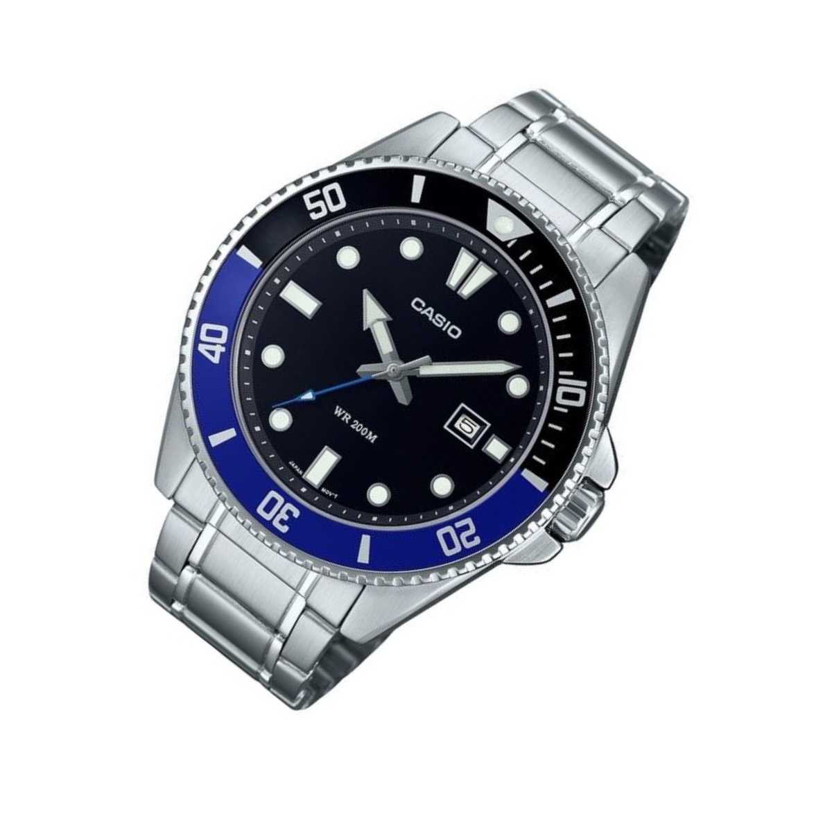 Casio Quartz MDV-107D-1A2 MDV-107D-1A2V Standard Black Dial Sporty Watch - Skywatches