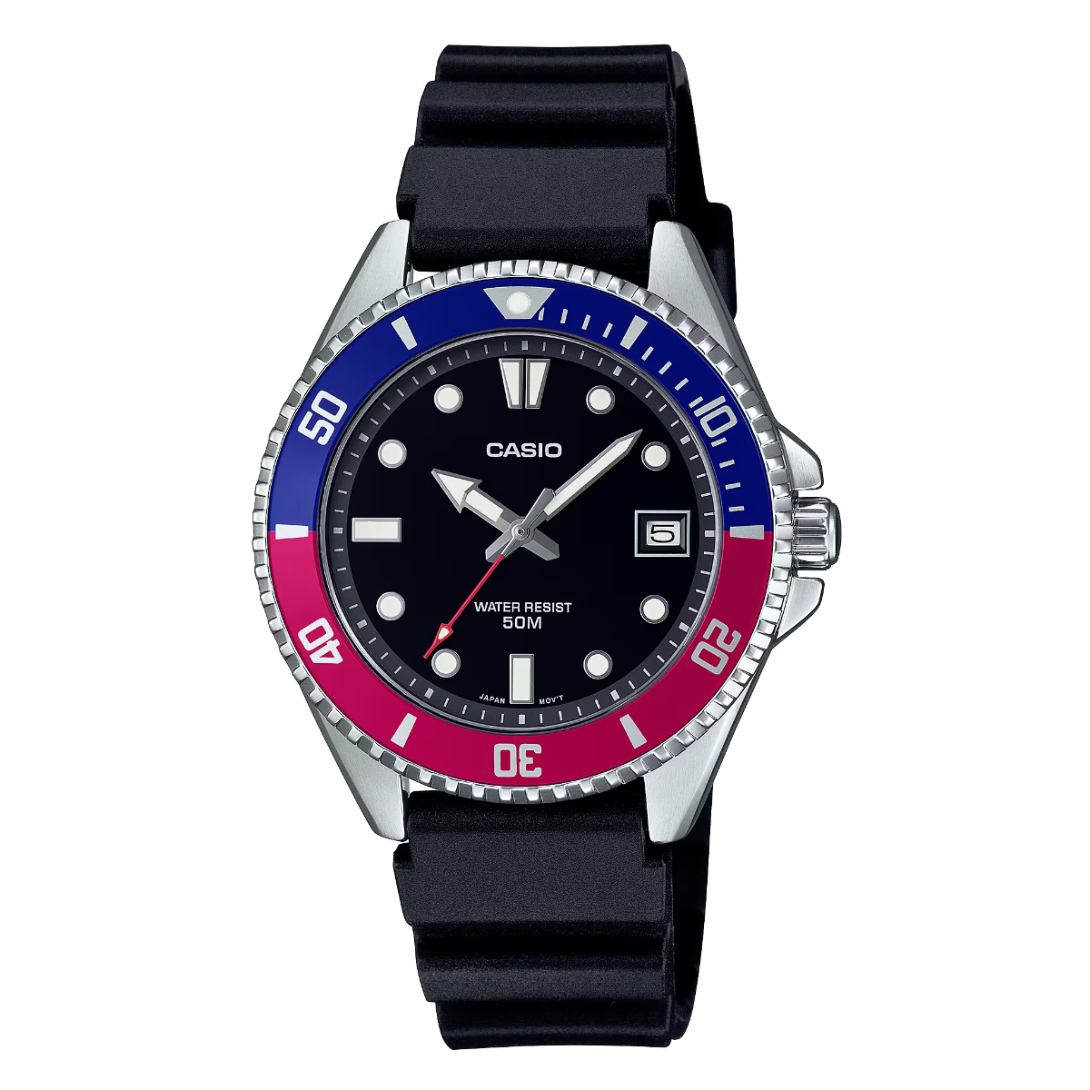 Casio MDV-10-1A2 MDV-10-1A2V MDV10-1A2 Quartz Standard Resin Strap Watch - Skywatches