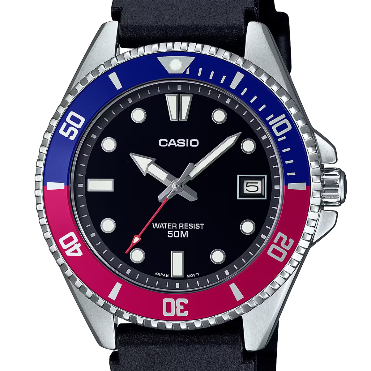 Casio MDV-10-1A2 MDV-10-1A2V MDV10-1A2 Quartz Standard Resin Strap Watch - Skywatches