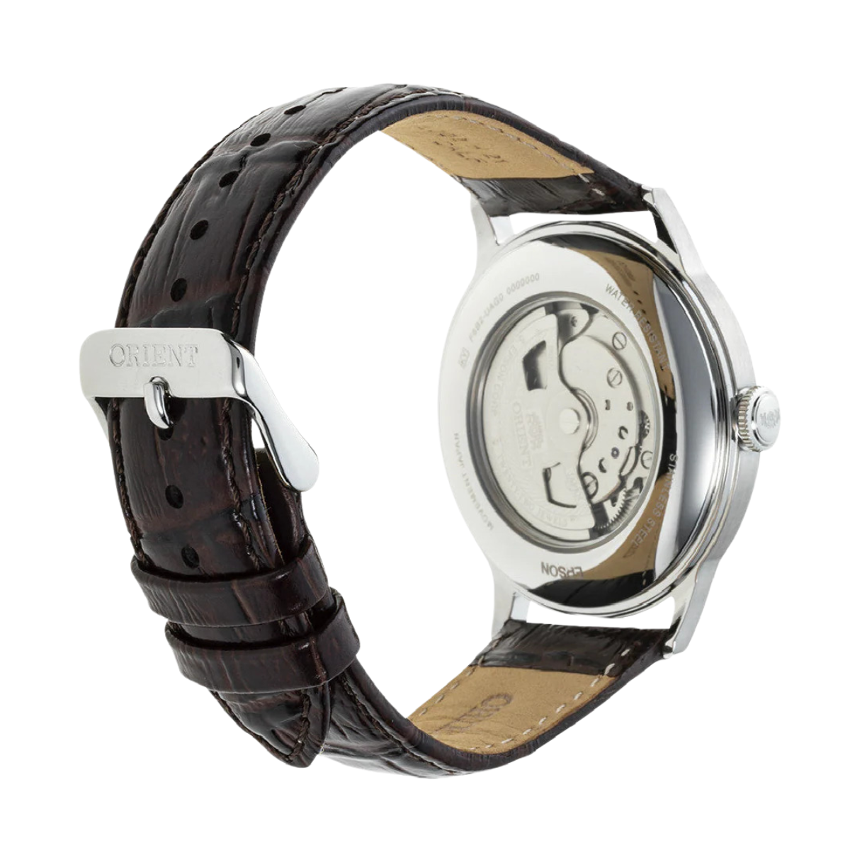 Orient RA-AK0705R RA-AK0705R10B Bambino GMT Version 8 Leather Watch - Skywatches