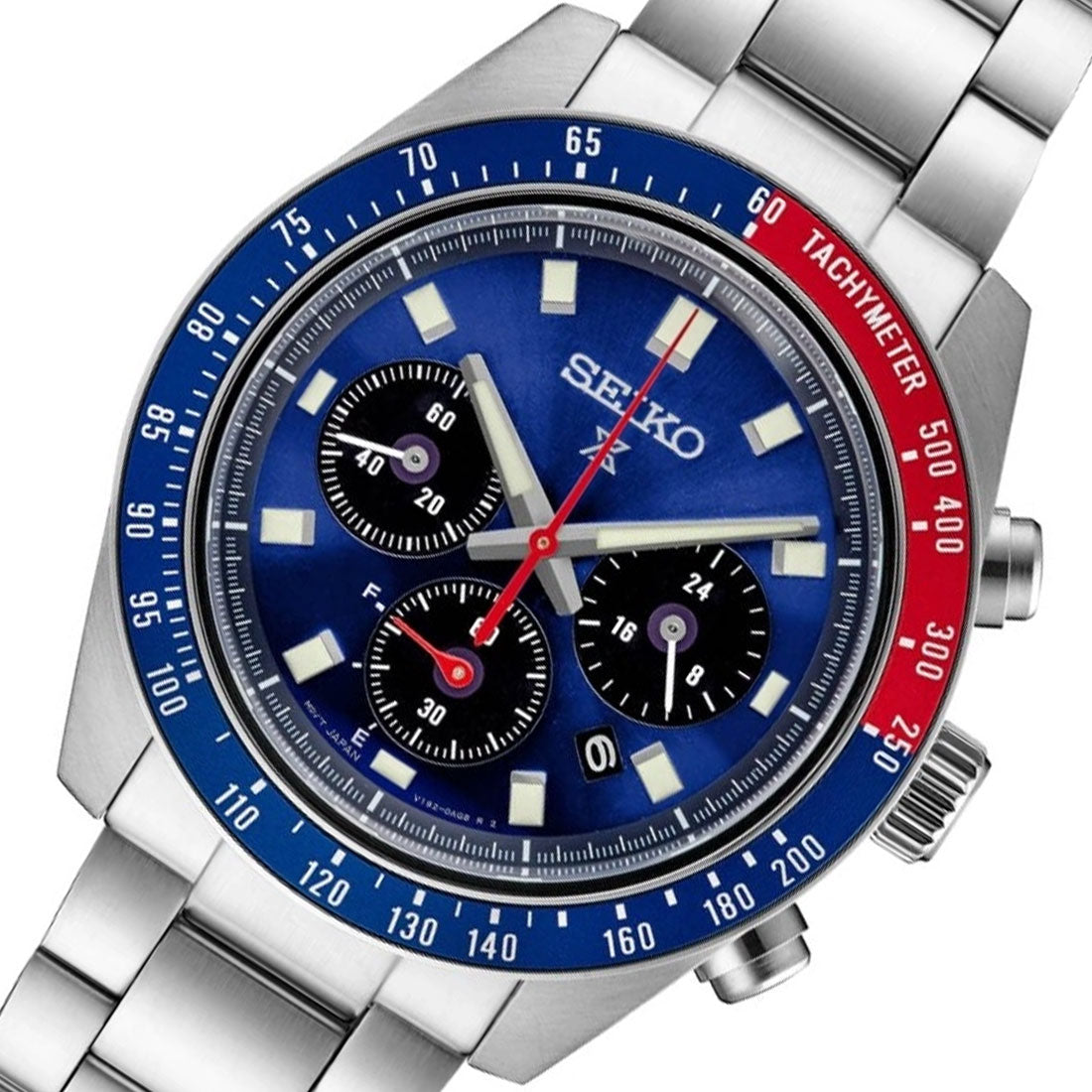 Seiko Prospex SSC913P SSC913 SSC913P1 Speedtimer Solar Chronograph Blue Dial Watch - Skywatches