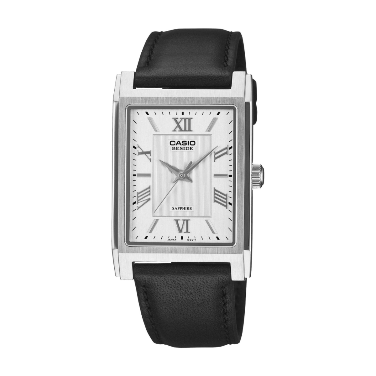 Casio Beside Cosmopolitan Rectangular Leather Watch BMS-105L-7A