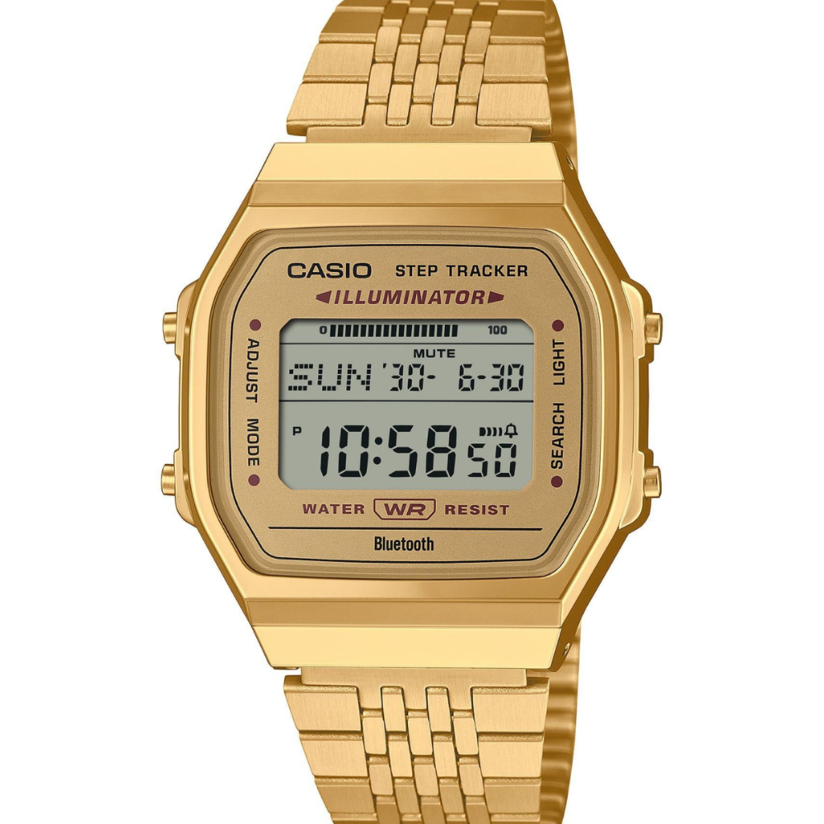 Casio Vintage Bluetooth Step Tracker Gold Watch ABL-100WEG-9A