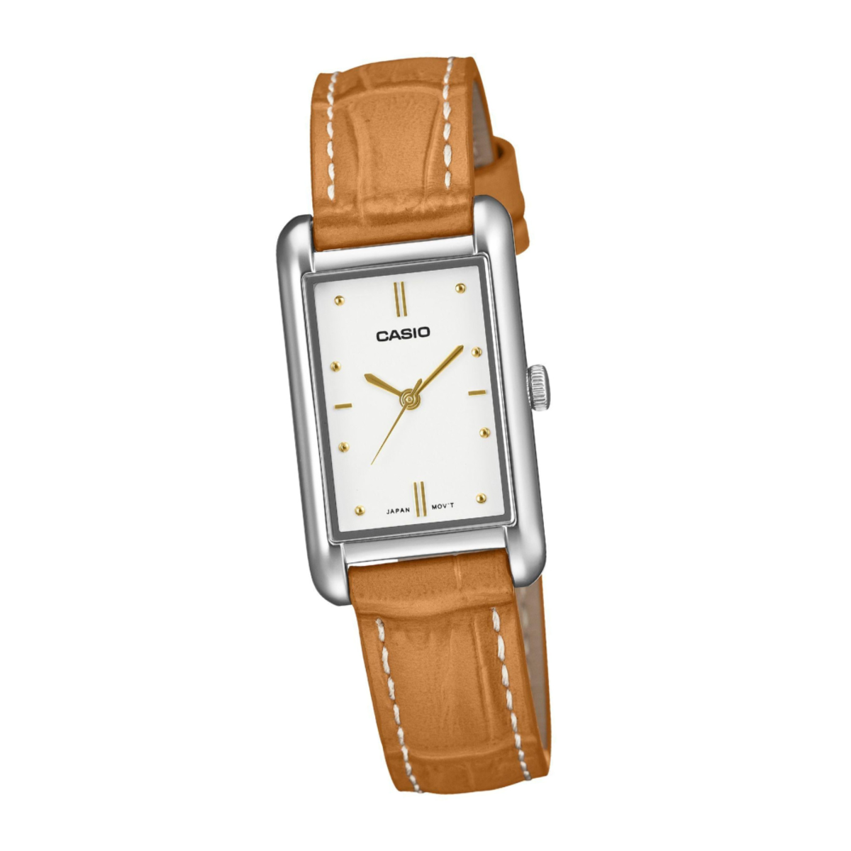 Casio Classic Women's Rectangle Leather Watch LTP-B171L-7A2