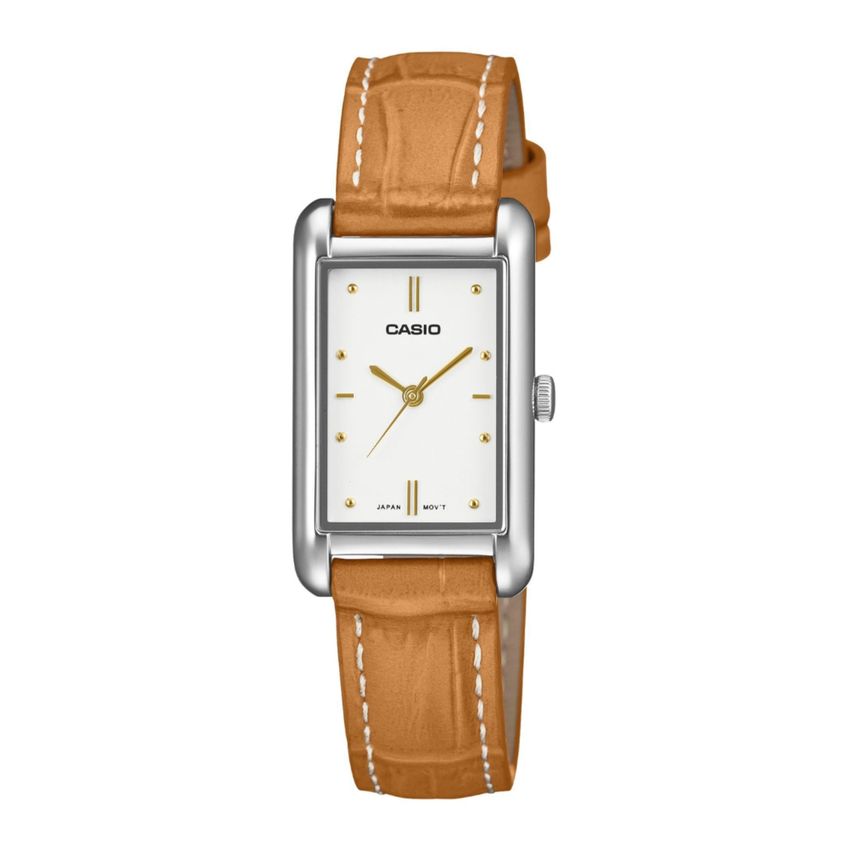 Casio Classic Women's Rectangle Leather Watch LTP-B171L-7A2