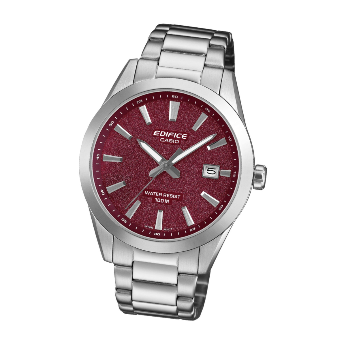 Casio Edifice Motorsports Men's Red Dial Watch EFV-160D-4A