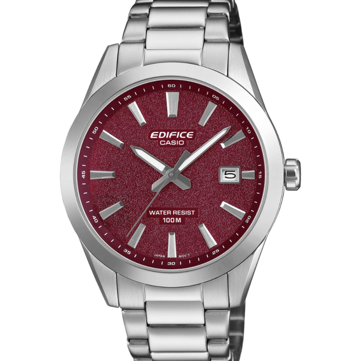 Casio Edifice Motorsports Men's Red Dial Watch EFV-160D-4A