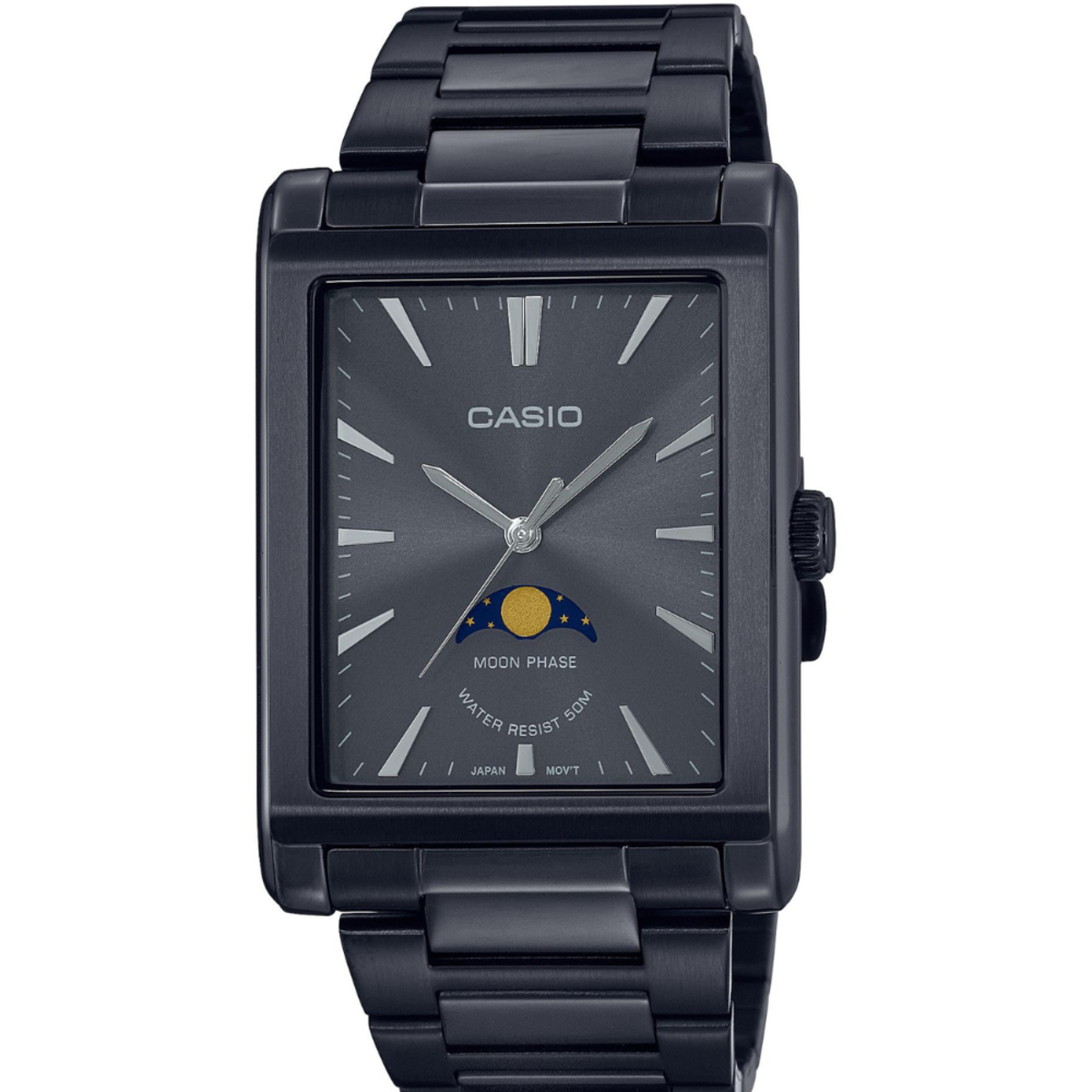 Casio General Moon Phase Rectangle | MTP-M105B-1A Watch