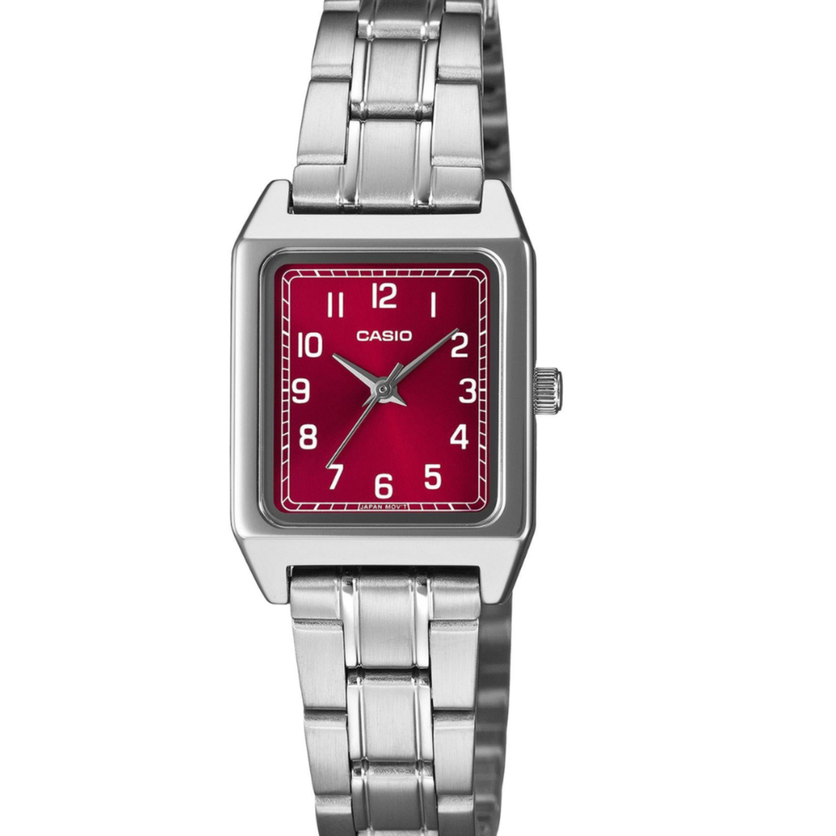 Casio Rectangular Red Dial Women's Watch LTP-B150DA-4B