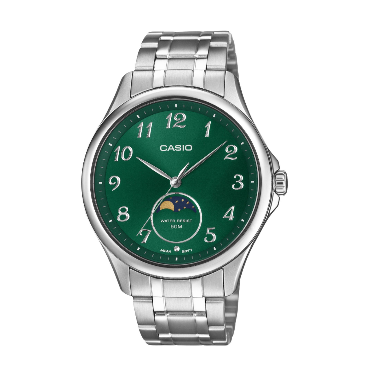 Casio MTP-M110D-3A Analog Moon Phase Men's Watch