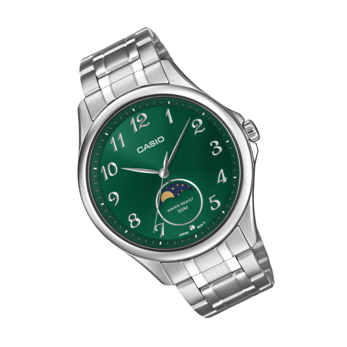 Casio MTP-M110D-3A Analog Moon Phase Men's Watch