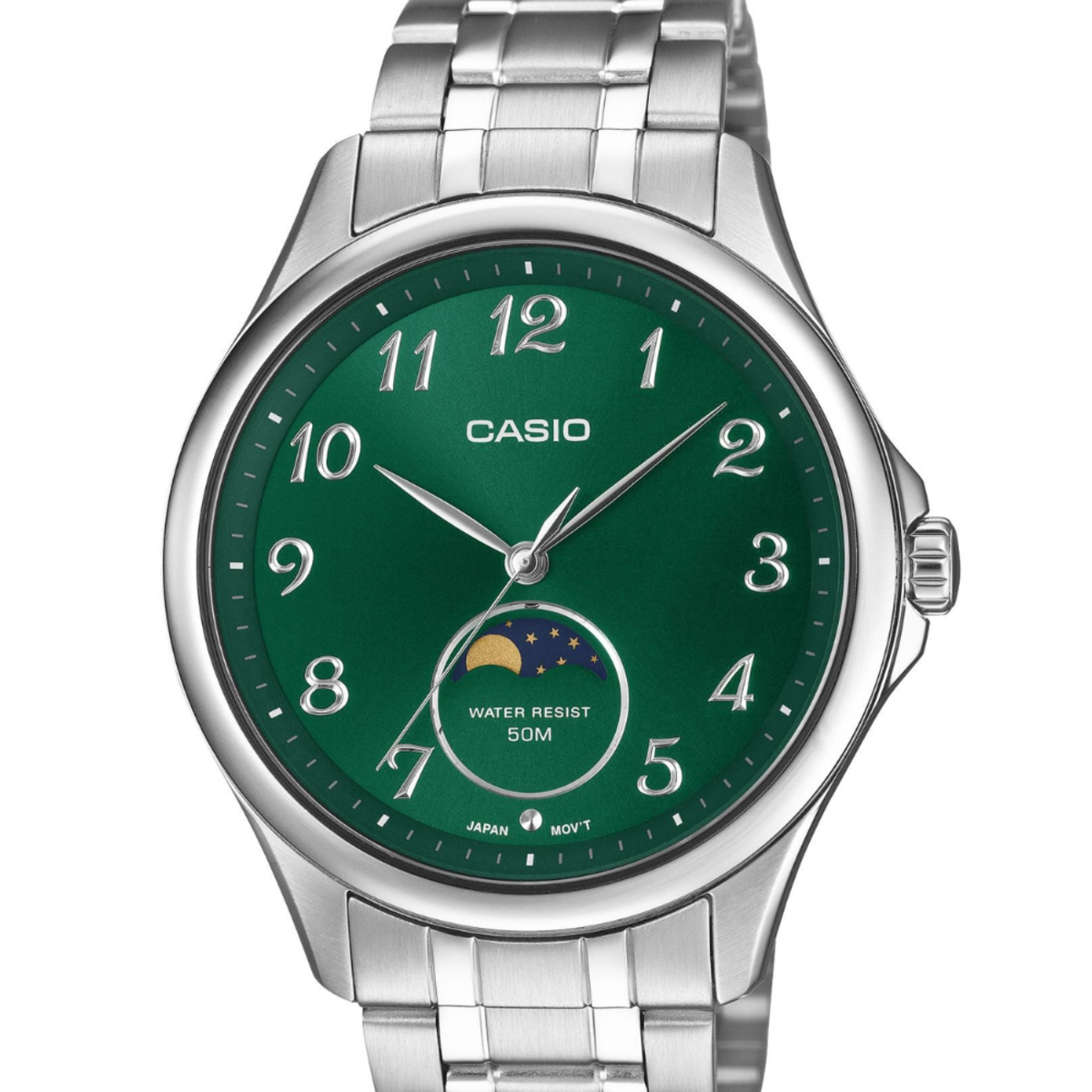 Casio MTP-M110D-3A Analog Moon Phase Men's Watch