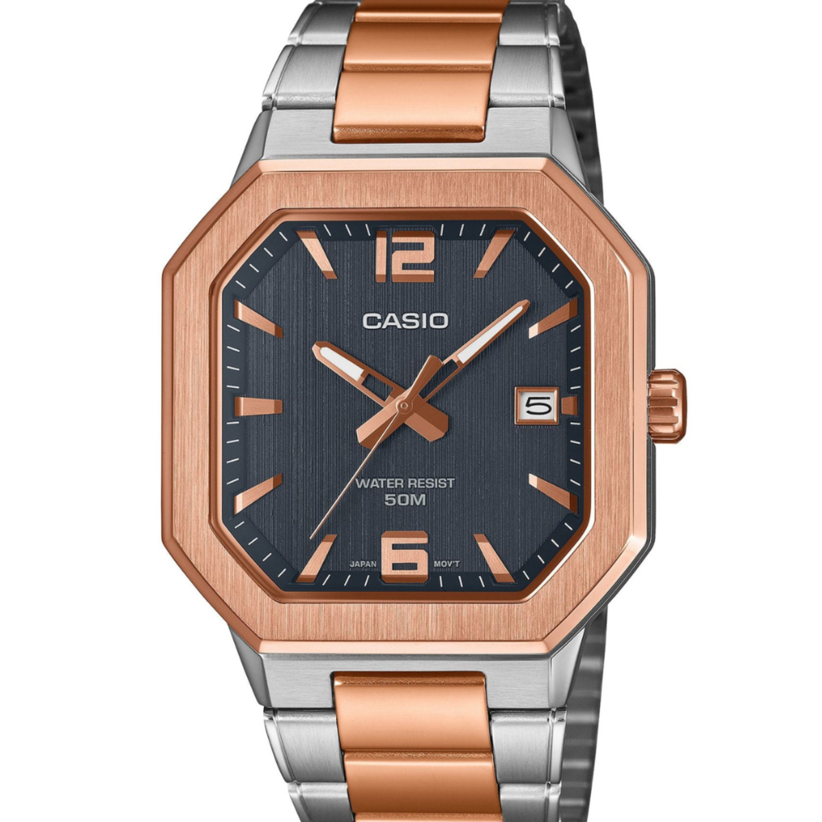 Casio Men's Analog Two-Tone MTP-B195RG-2A Watch