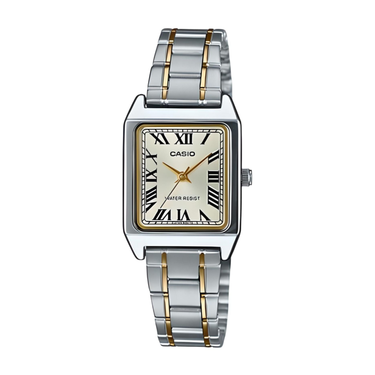 Casio General Classic Two-Tone Rectangular Women's Watch LTP-V007SG-9