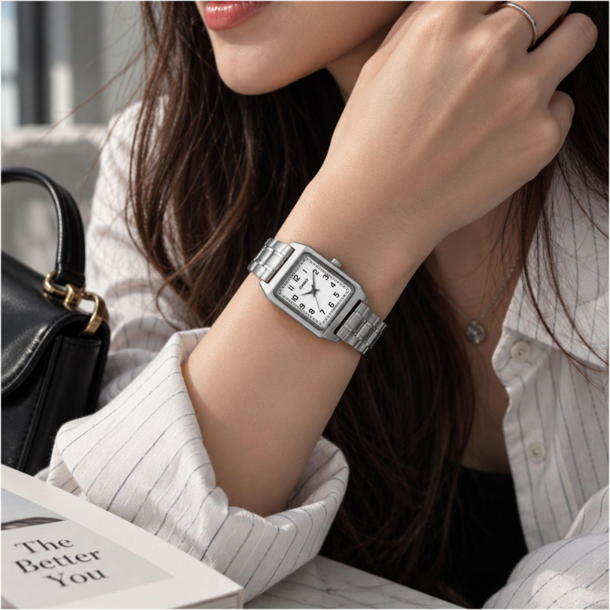 Casio Rectangular Women's Watch LTP-B150DA-7B