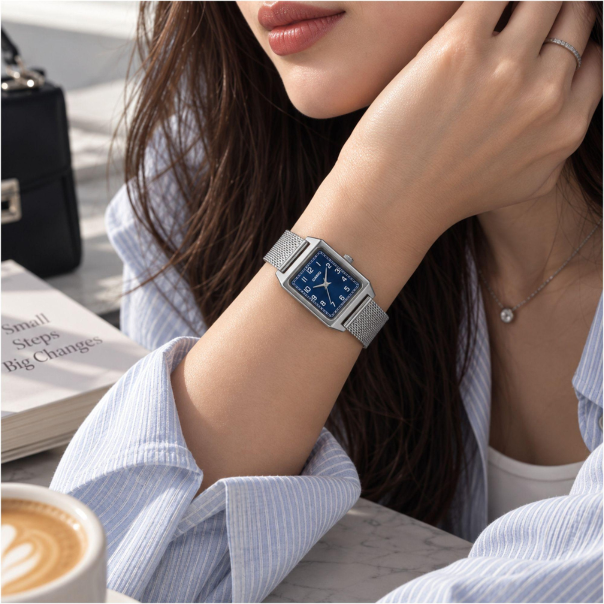 Casio Rectangular Women's Watch LTP-B150M-2B
