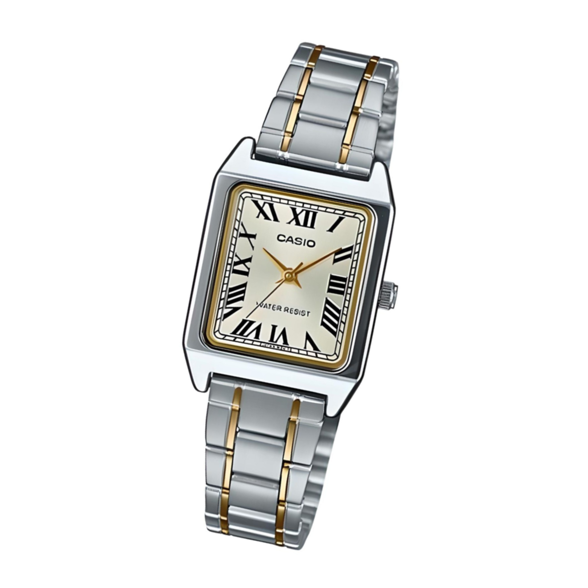 Casio General Classic Two-Tone Rectangular Women's Watch LTP-V007SG-9