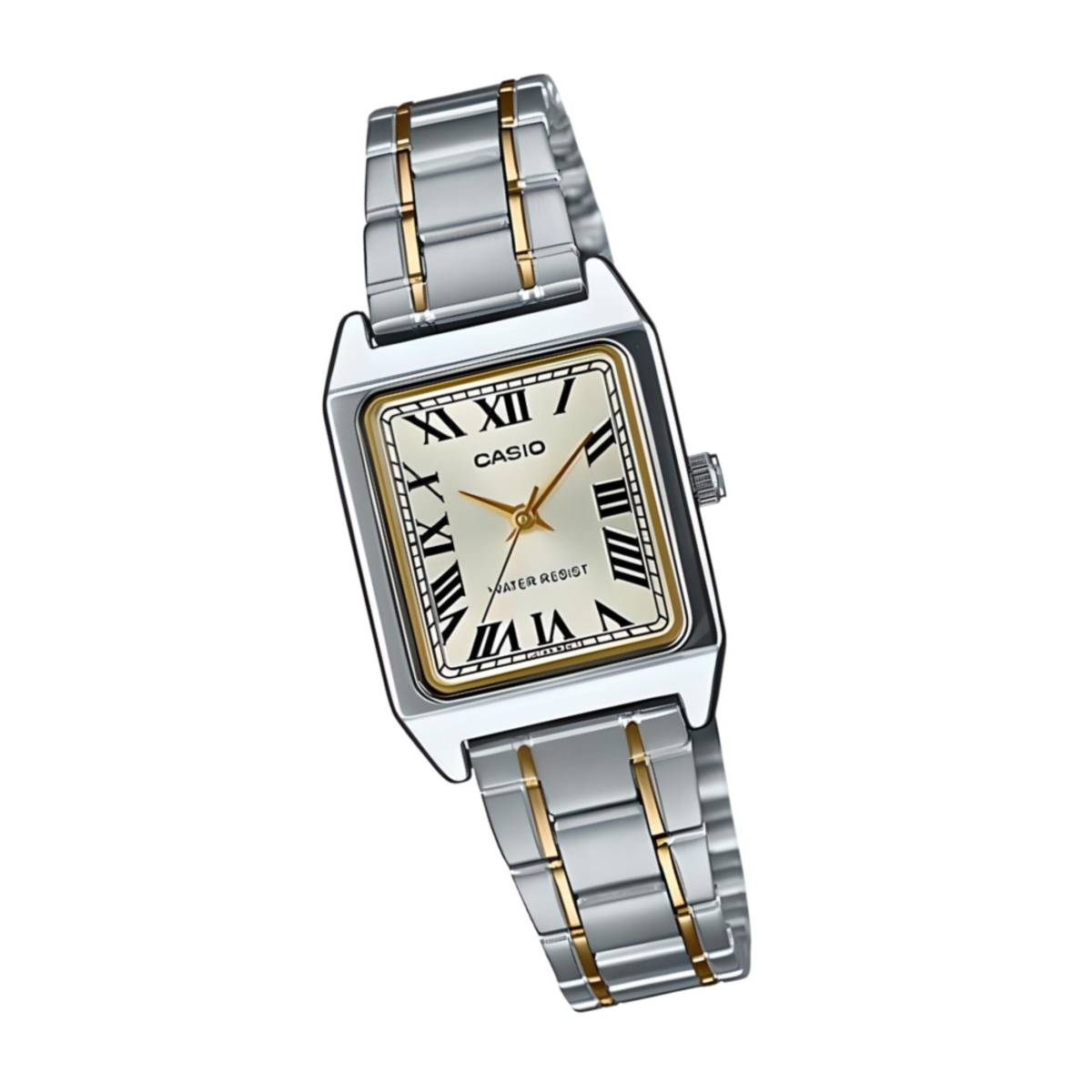 Casio General Classic Two-Tone Rectangular Women's Watch LTP-V007SG-9