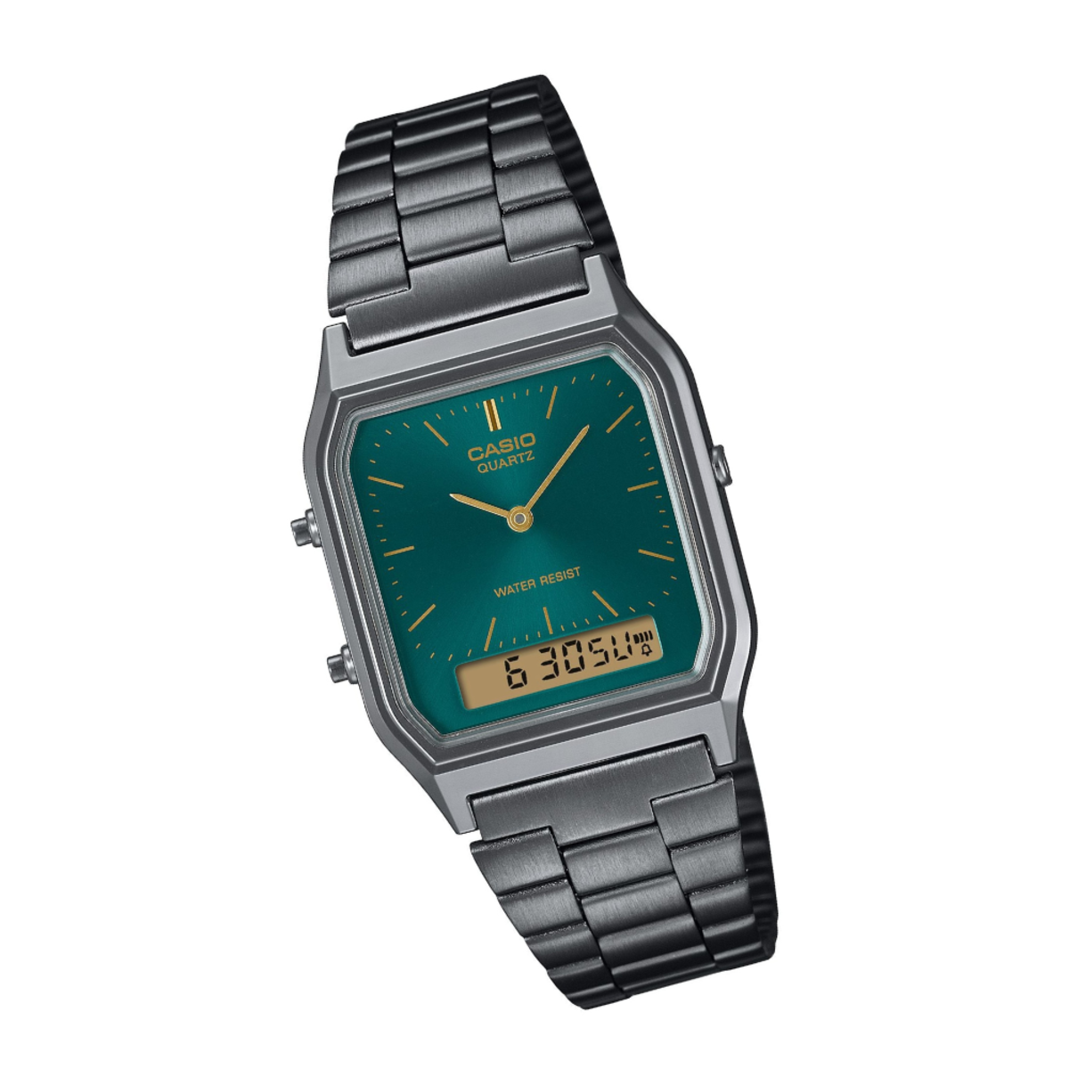 Casio Vintage Ana-Digi Hexagon | AQ-230EGG-3A Watch