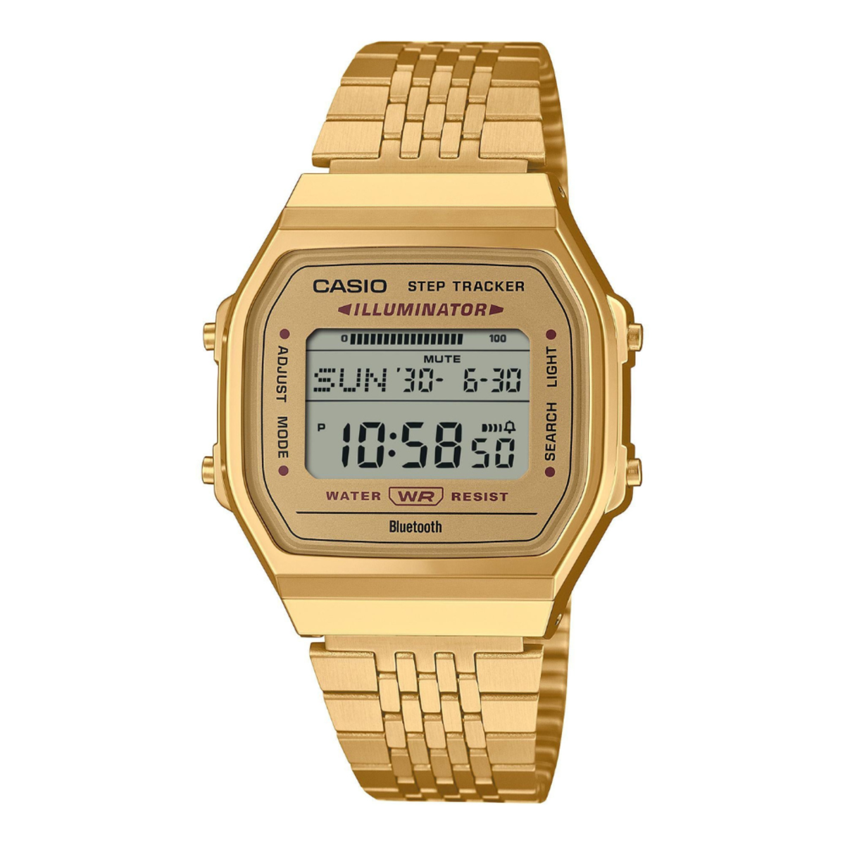 Casio Vintage Bluetooth Step Tracker Gold Watch ABL-100WEG-9A