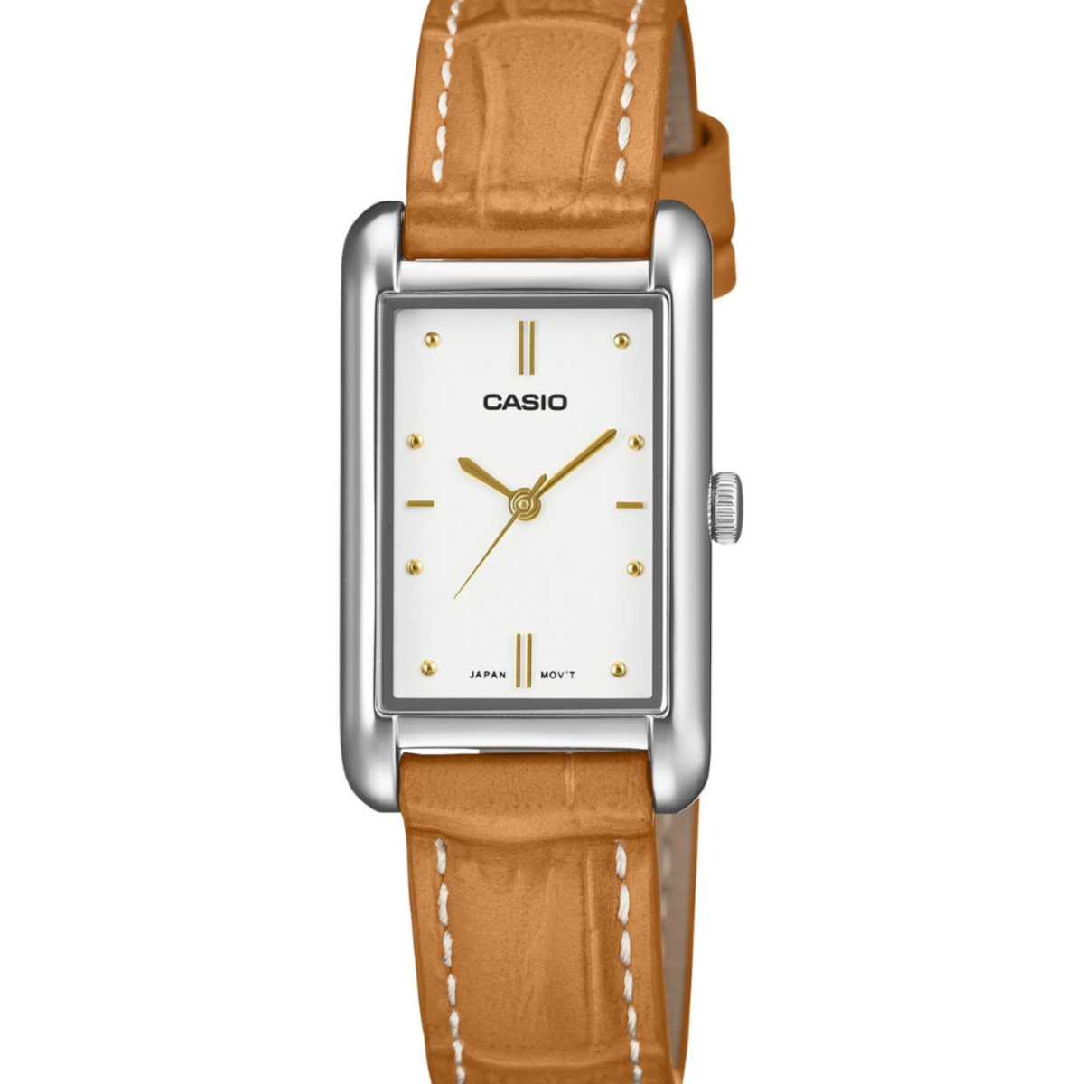 Casio Classic Women's Rectangle Leather Watch LTP-B171L-7A2