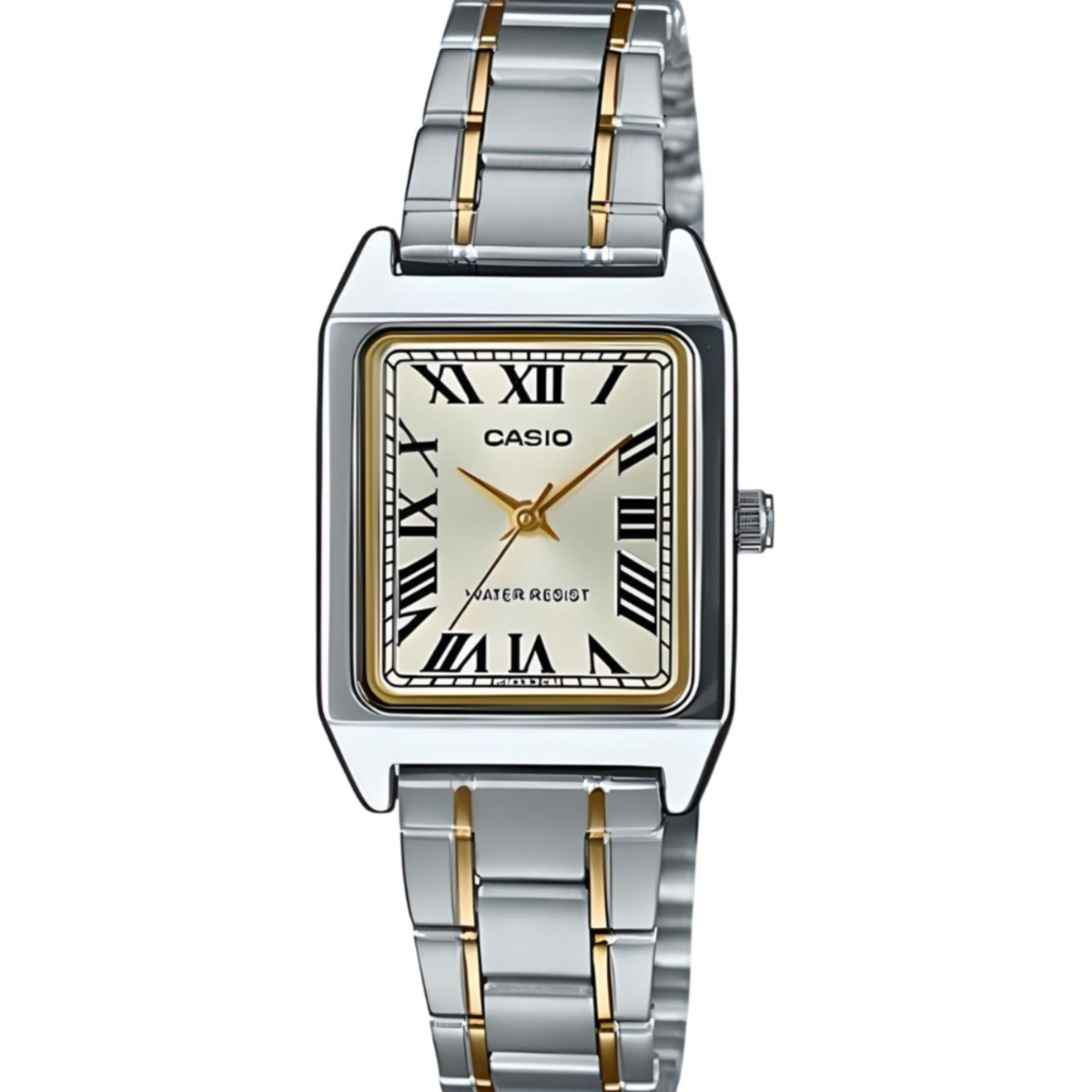 Casio General Classic Two-Tone Rectangular Women's Watch LTP-V007SG-9