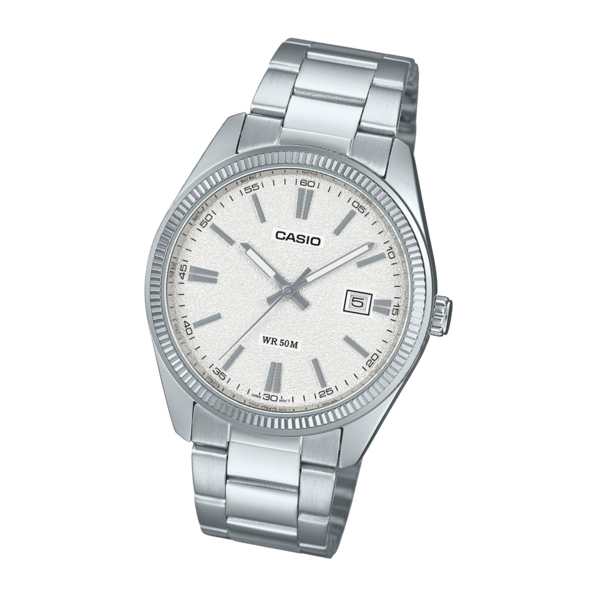 Casio Classic Dress Watch | MTP-1302DA-7A Silver Textured Dial