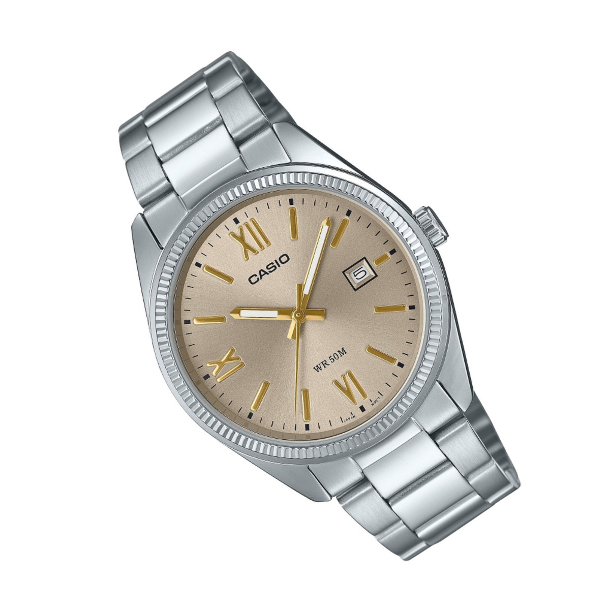 Casio Quartz MTP-1302DD-9AV MTP-1302DD-9 MTP-1302DD-9A Champagne Dial Casual Watch