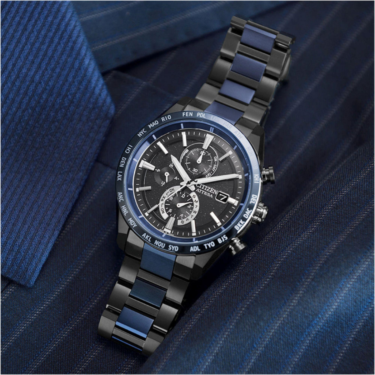 Citizen Attesa 35th Anniversary Blue Universe Radio-Controlled Limited Edition AT8187-75E