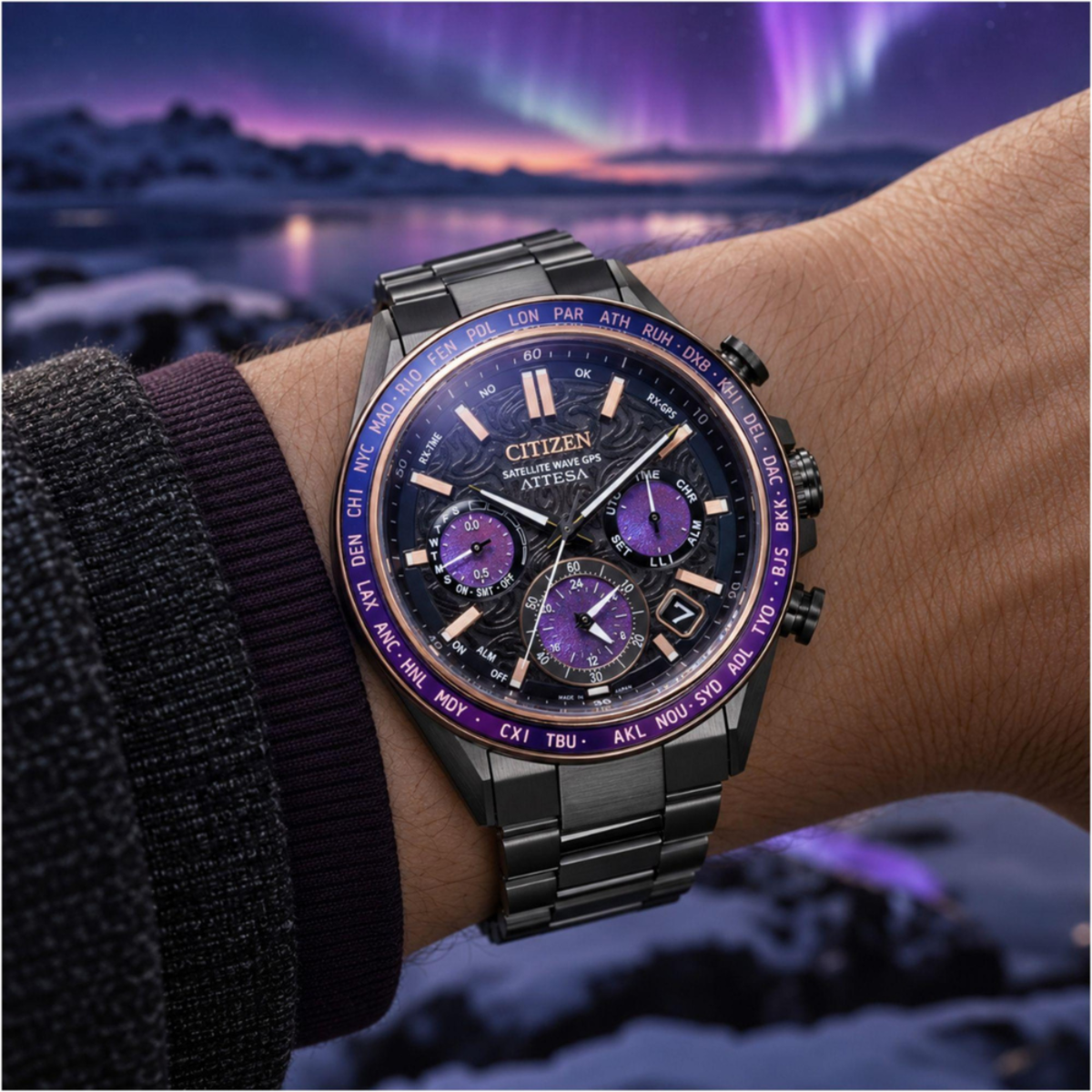 Citizen Attesa Satellite Wave GPS Super Titanium Watch CC4085-81Z