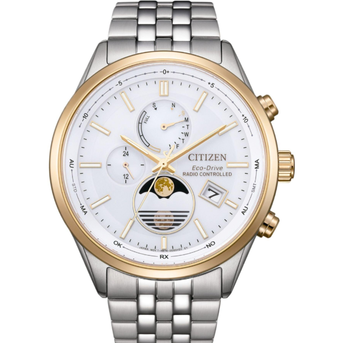 Citizen Eco-Drive Radio-Controlled Moon Phase Men's BY1034-59A Watch