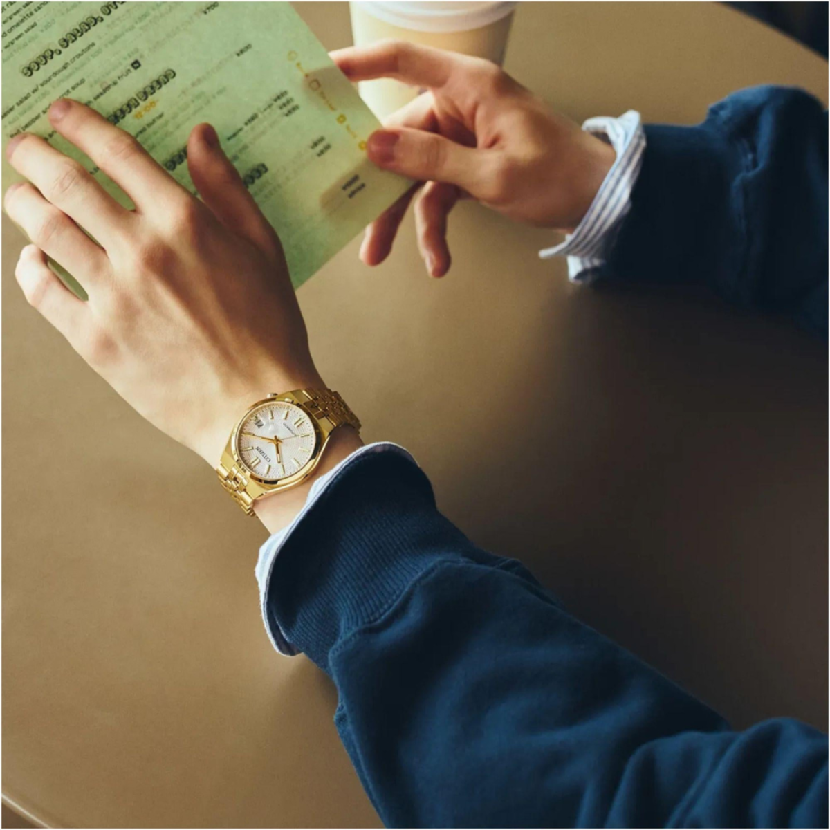 Citizen General | Mini Tsuyosa 60 Automatic Gold Tone Watch NK0032-56A